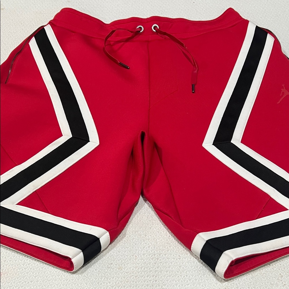 Jordan Red and Black Athletic Men's Shorts , almost new